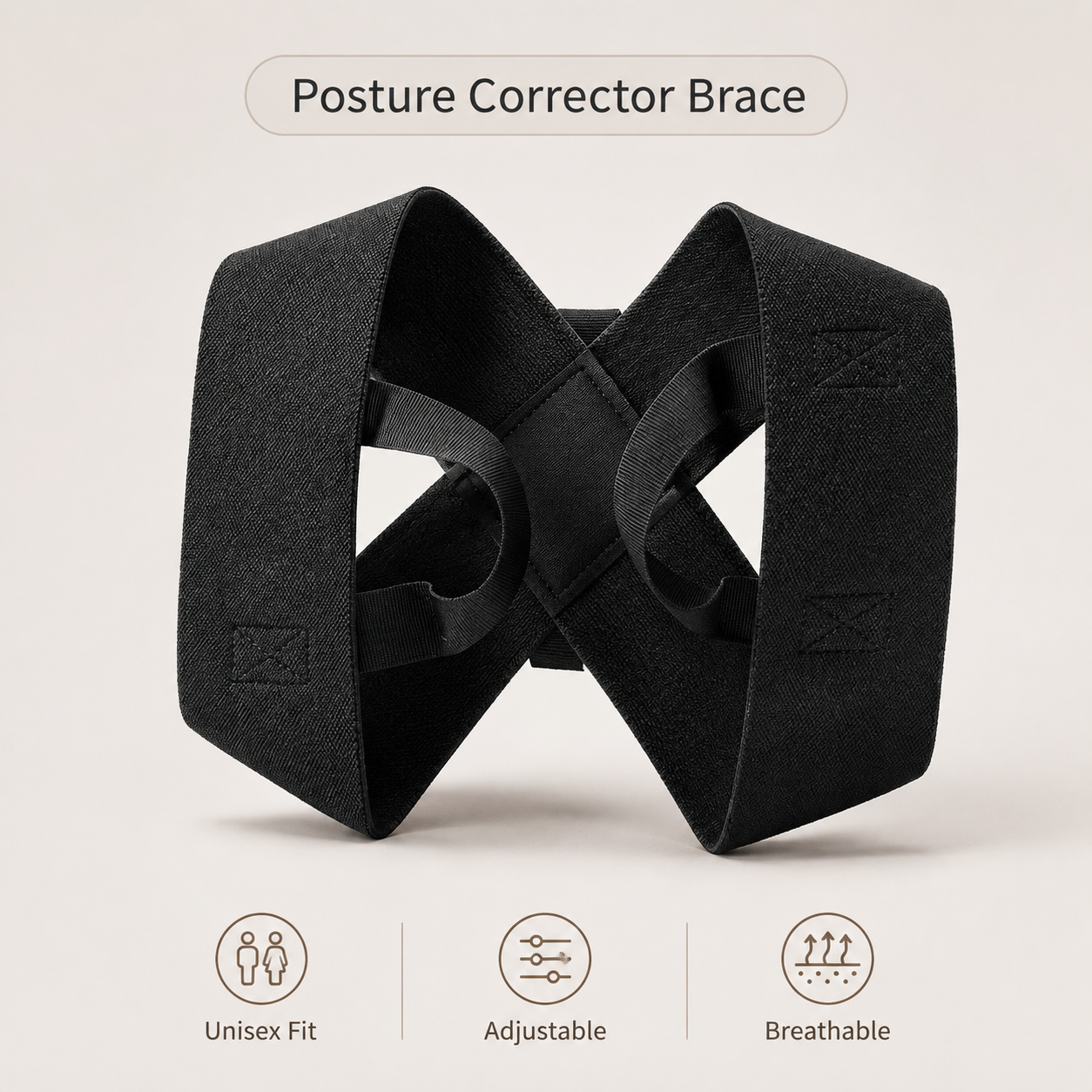 Adjustable Posture Support Strap