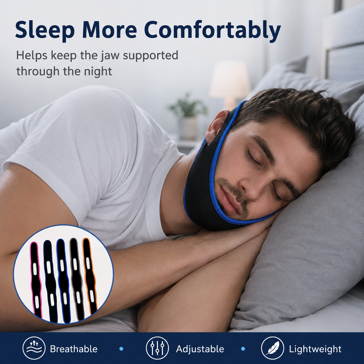 Adjustable Anti-Snoring Chin Strap