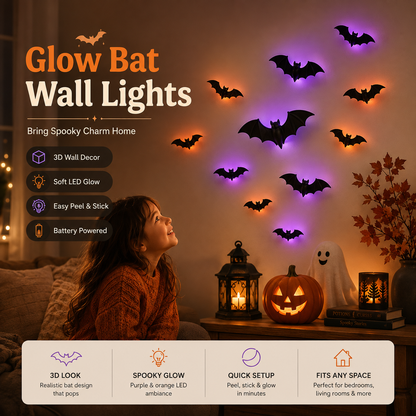 Glow Bat Wall Lights Ⅱ