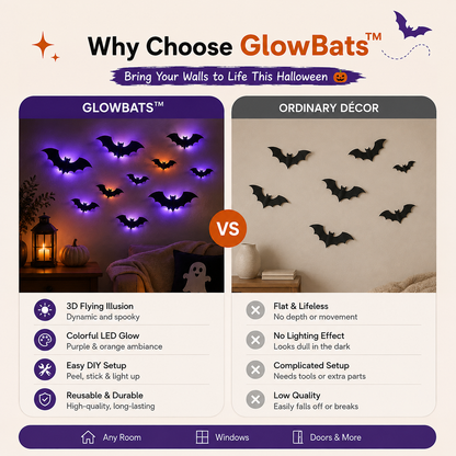 Glow Bat Wall Lights Ⅱ